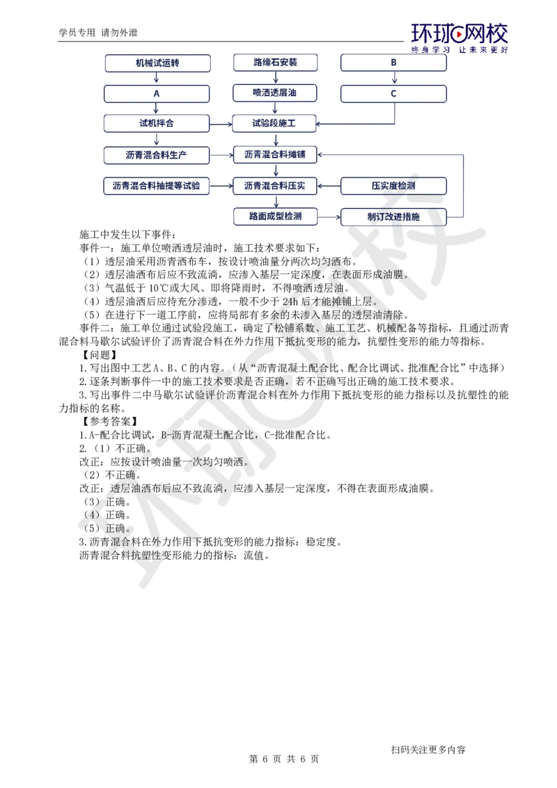 第6讲-专题二路面工程（2）_2026年一级建造师_2026年一建公路_2025年一建公路SVIP_04-冲刺串讲✿考点强化✿小灶集训_07-公路《案例特训班》吴然HQ