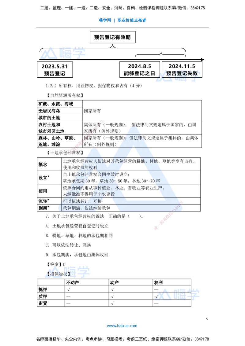 第1章（1）建设工程基本法律知识1_2026年一建法规_2025年一建法规SVIP_04-冲刺串讲✿考点强化✿小灶集训_34-法规《名师冲刺特训》陈印HX_讲义