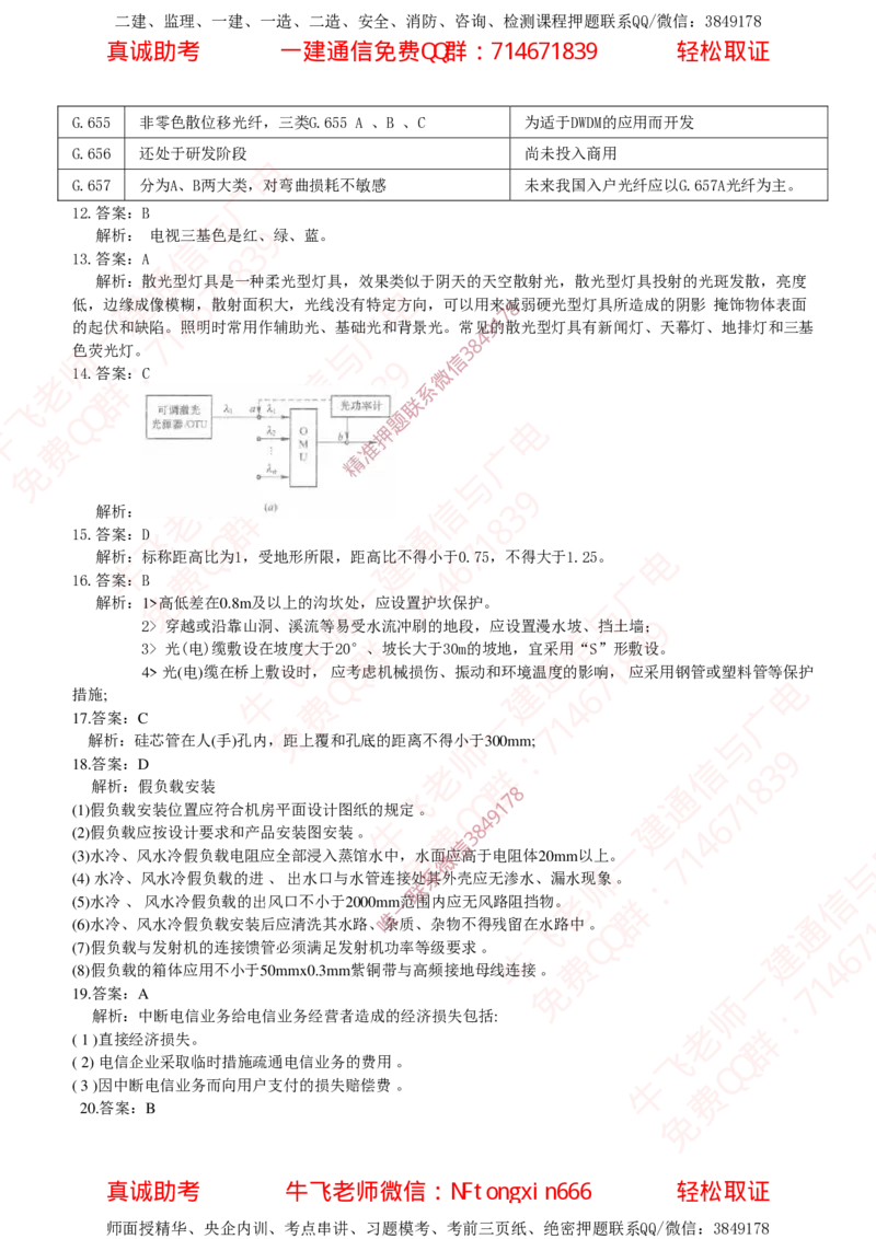 2018年一建通信真题解析（广东海南）_2026年一级建造师_2026年一建通信_2025年一建通信SVIP_02-基础精讲✿高端面授✿深度强化_11-通信《直播精讲班》牛飞SMR推荐