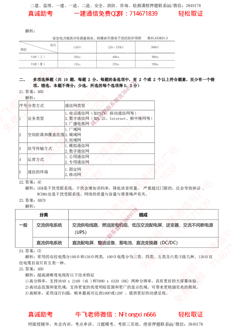 2018年一建通信真题解析（广东海南）_2026年一级建造师_2026年一建通信_2025年一建通信SVIP_02-基础精讲✿高端面授✿深度强化_11-通信《直播精讲班》牛飞SMR推荐