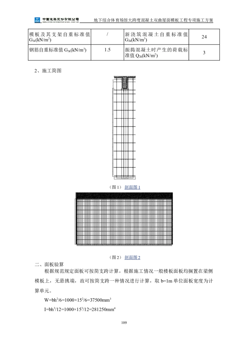 三等奖-地下综合体育场馆大跨度混凝土双曲屋面模板工程专项施工方案-西北公司_2021-2023年优秀施组方案_施工方案_地下综合体育场馆大跨度混凝土双曲屋面模板工程专项施工方案