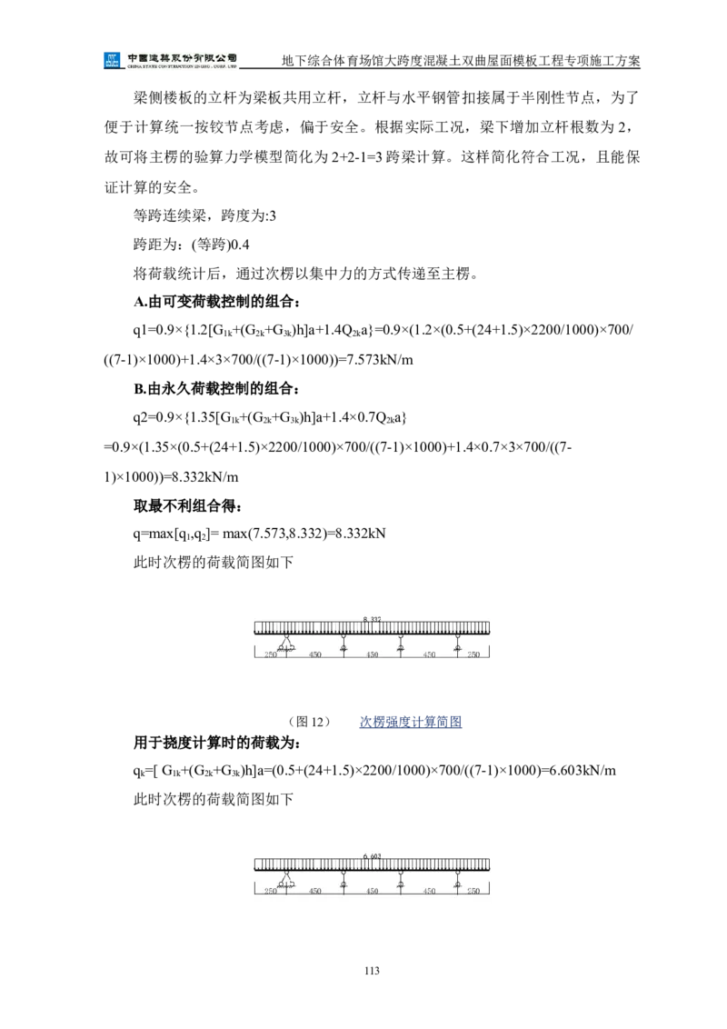 三等奖-地下综合体育场馆大跨度混凝土双曲屋面模板工程专项施工方案-西北公司_2021-2023年优秀施组方案_施工方案_地下综合体育场馆大跨度混凝土双曲屋面模板工程专项施工方案