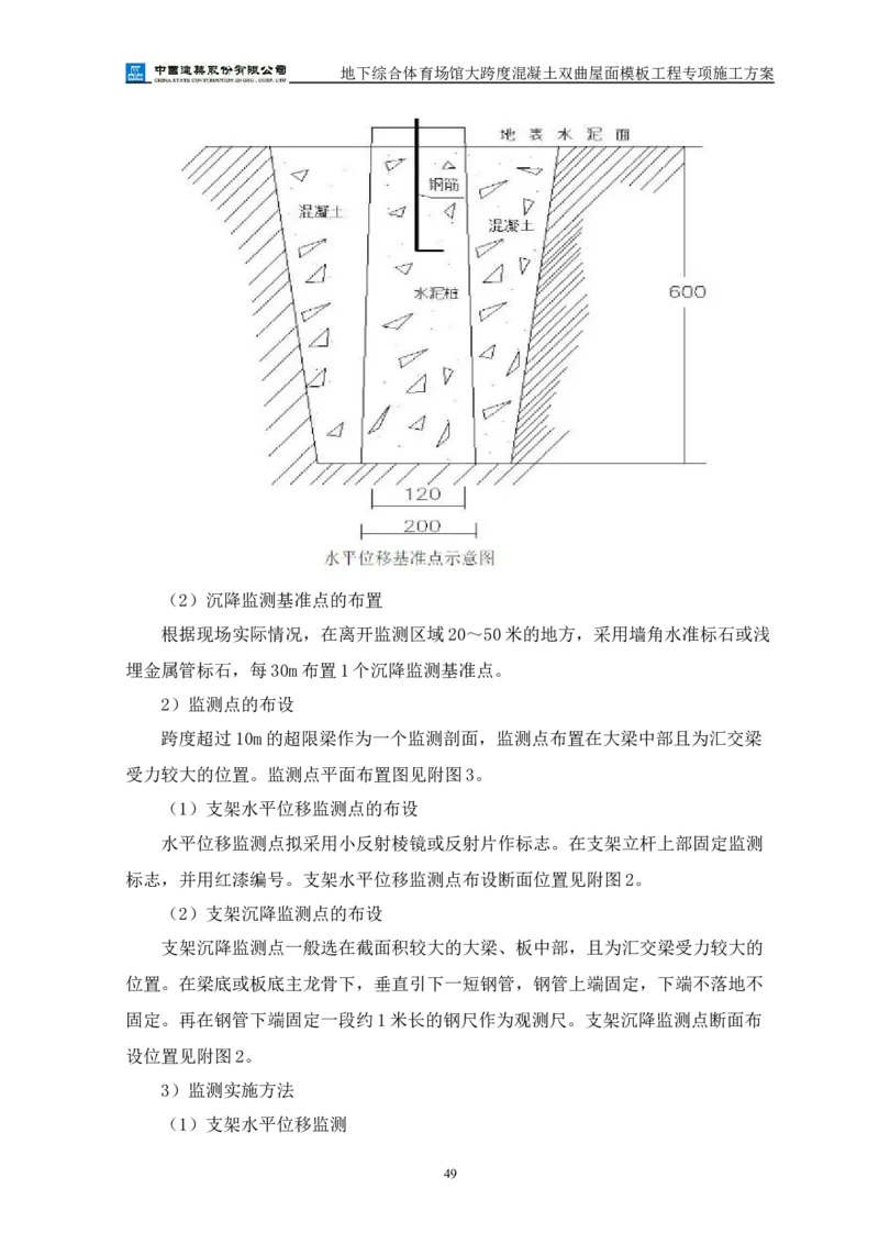 三等奖-地下综合体育场馆大跨度混凝土双曲屋面模板工程专项施工方案-西北公司_2021-2023年优秀施组方案_施工方案_地下综合体育场馆大跨度混凝土双曲屋面模板工程专项施工方案