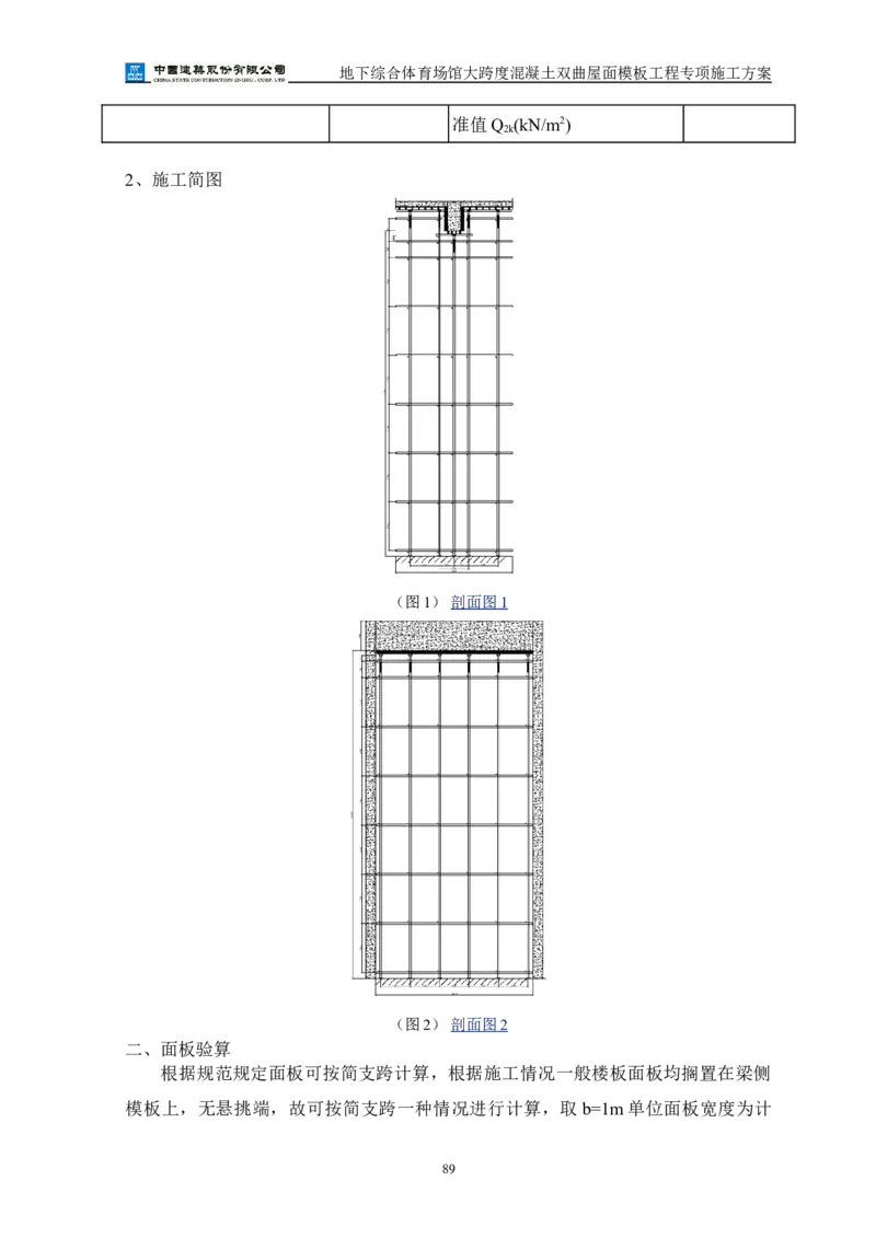 三等奖-地下综合体育场馆大跨度混凝土双曲屋面模板工程专项施工方案-西北公司_2021-2023年优秀施组方案_施工方案_地下综合体育场馆大跨度混凝土双曲屋面模板工程专项施工方案