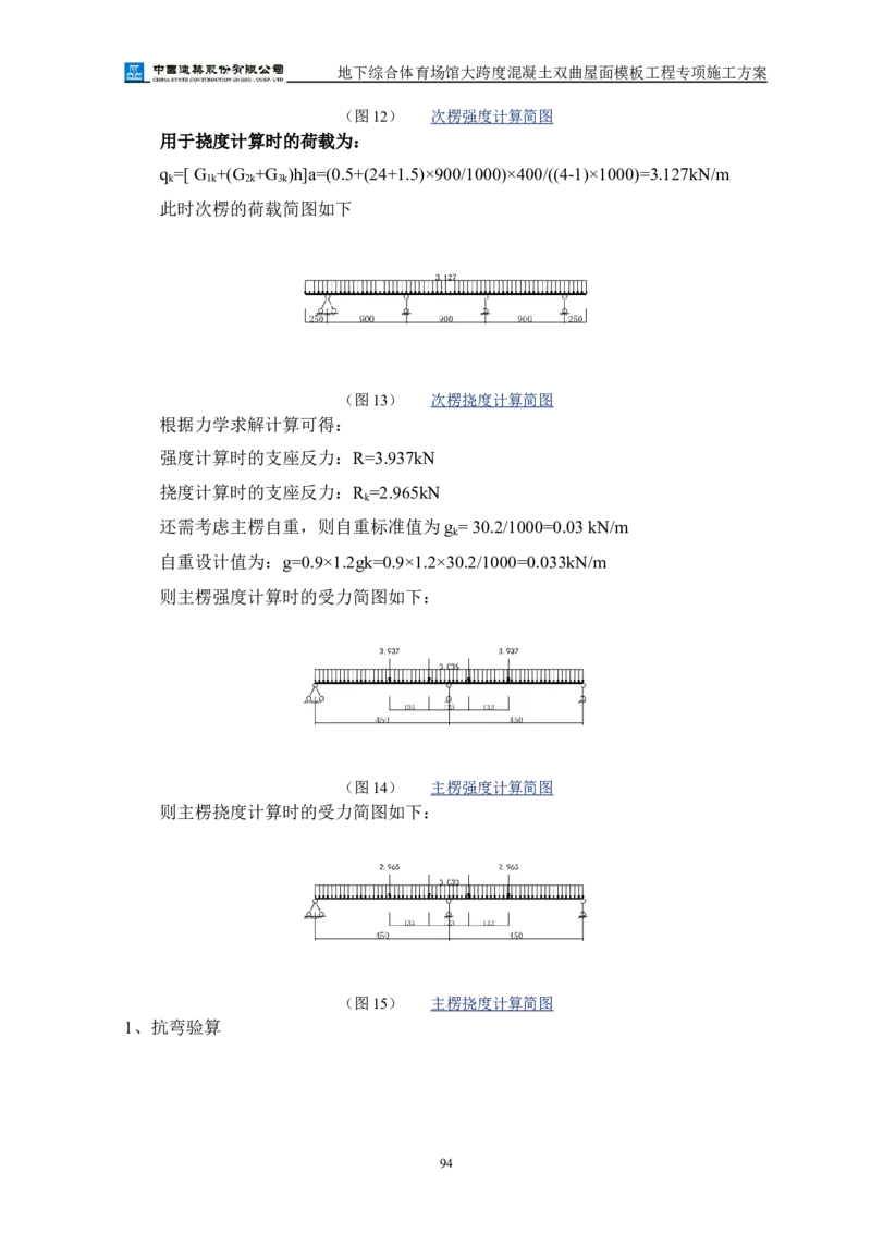 三等奖-地下综合体育场馆大跨度混凝土双曲屋面模板工程专项施工方案-西北公司_2021-2023年优秀施组方案_施工方案_地下综合体育场馆大跨度混凝土双曲屋面模板工程专项施工方案