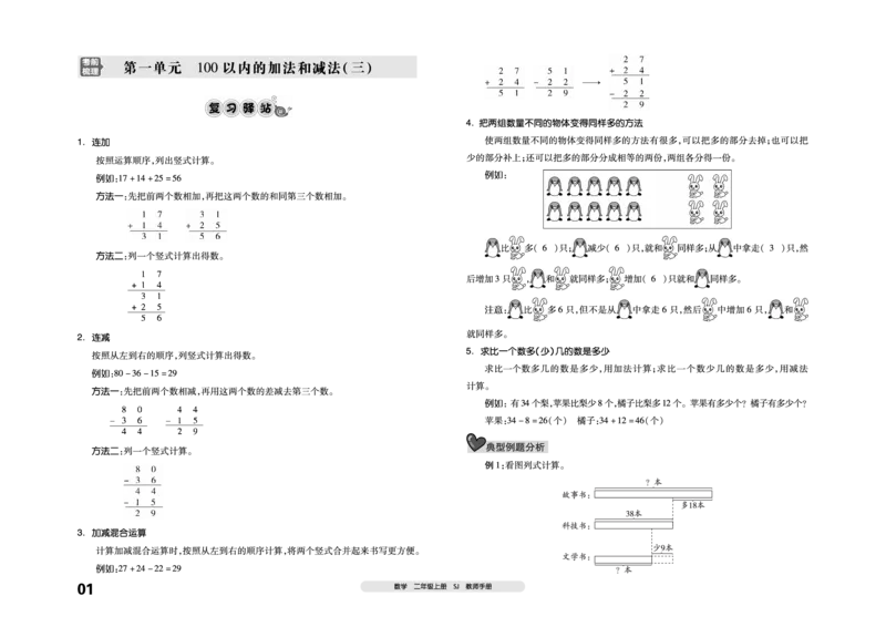 《全品考前梳理》数学2年级上册（SJ）_二年级上下册资料_小学二年级学习资料-25年更新版_2-03、小学二年级数学上册_2-3-2、练习题、作业、试题、试卷_苏教版_电子册类