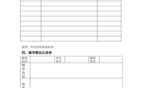 培优补差计划表_一年级语文上册（统编版）_全套教学资源_课件教案2_语文1年级上册辅教资料_资源包_备课辅助_培优补差