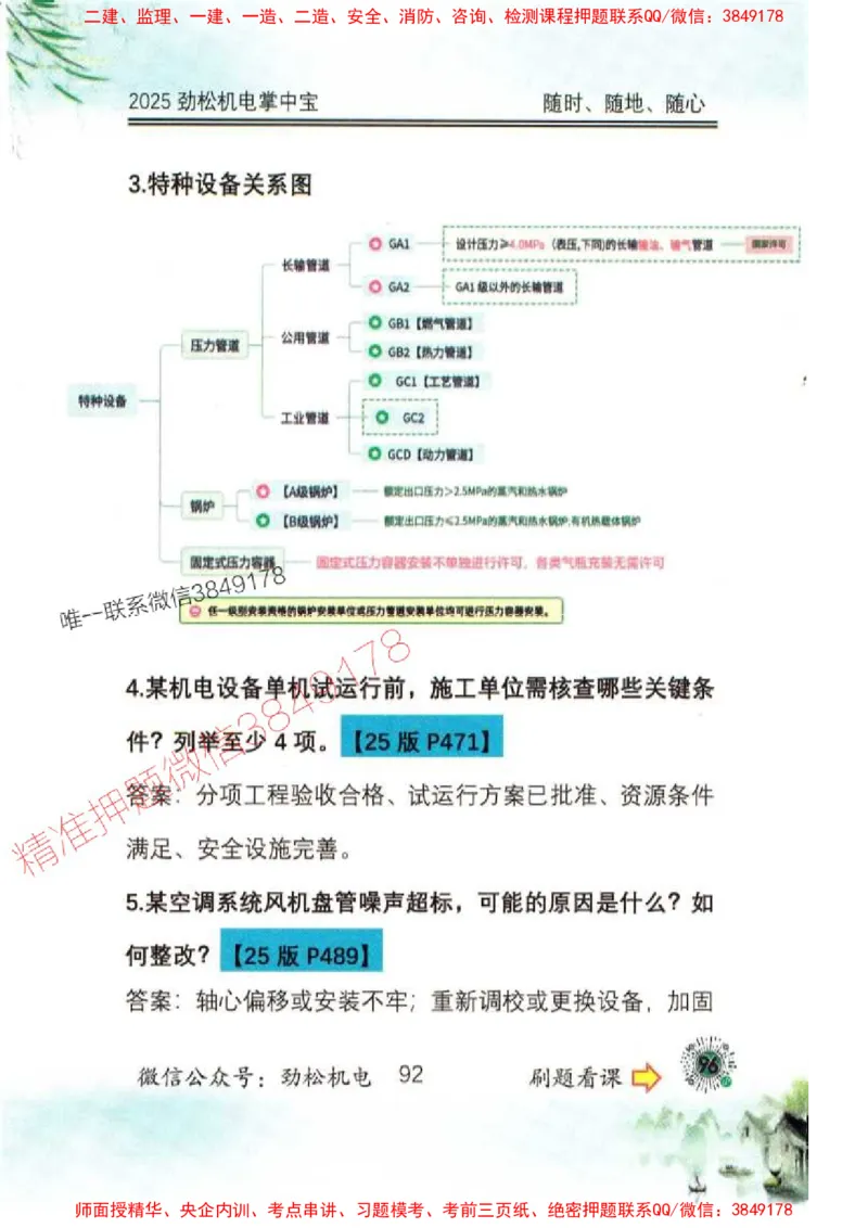 机电实务掌中宝96_1_2026年一级建造师_2026年一建机电_2025年一建机电SVIP_01-精华文档✿电子教材✿历年真题_43-机电《劲松五件套》神秘人推荐