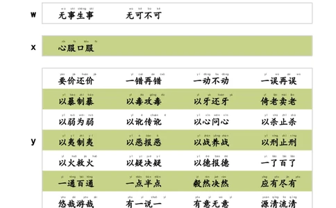 ABCB式词语_一年级上下册资料_小学一年级学习资料-25年更新版_1-02、小学一年级语文下册_3-6-2-1、复习、知识点、归纳汇总_部编（人教）版_精品总结类资料（背读类）