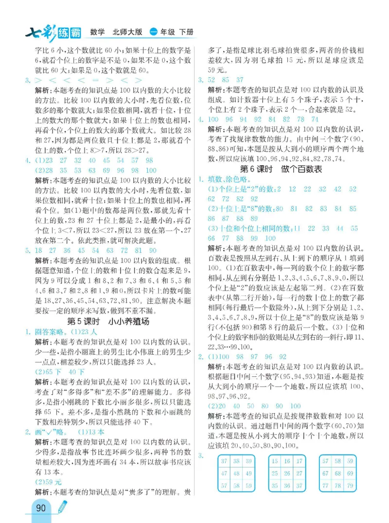 《七彩练霸》数学1年级下册（BS）_一年级上下册资料_小学一年级学习资料-25年更新版_1-04、小学一年级数学下册_1-4-2、练习题、作业、试题、试卷_北师大版_电子册类