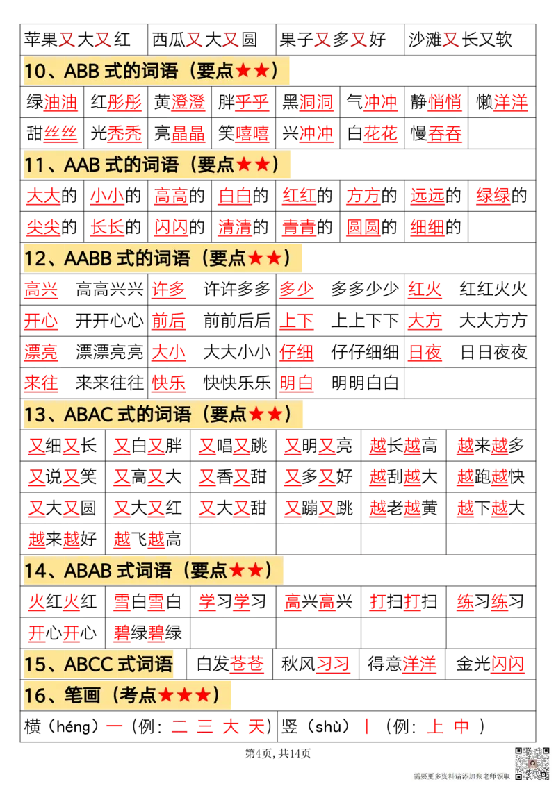 8.27一上语文必背汇总_一年级上下册资料_一年级上册小红书同款资料_一年级(1)