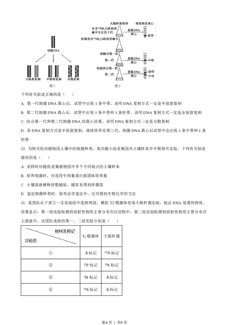 2022年高考生物真题（海南）（空白卷）_生物历年高考真题_新&middot;PDF版2008-2025&middot;高考生物真题_生物（按年份分类）2008-2025_2022&middot;高考生物真题