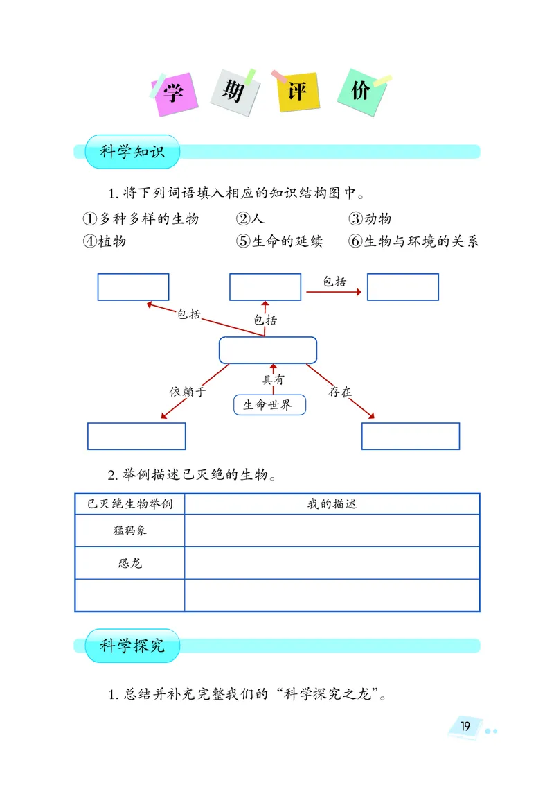 湘科版6年级科学下册活动手册_全部版本&bull;小学科学电子课本_湘科版小学科学电子课本