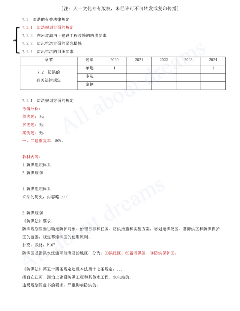 2025-49-第2篇-第7章-7.2-防洪的有关法律规定_2026年一级建造师_2026年一建水利_2025年一建水利SVIP_02-基础精讲✿高端面授✿深度强化_12-水利《天一精讲班》李想KL_讲义
