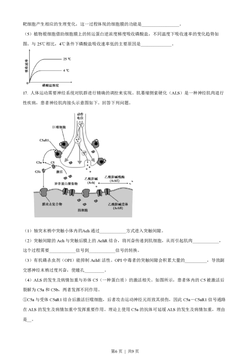 2022年高考生物真题（海南）（空白卷）_生物历年高考真题_新&middot;PDF版2008-2025&middot;高考生物真题_生物（按试卷类型分类）2008-2025_自主命题卷&middot;生物（2008-2025）_海南自主命题&middot;生物（2008-2024）