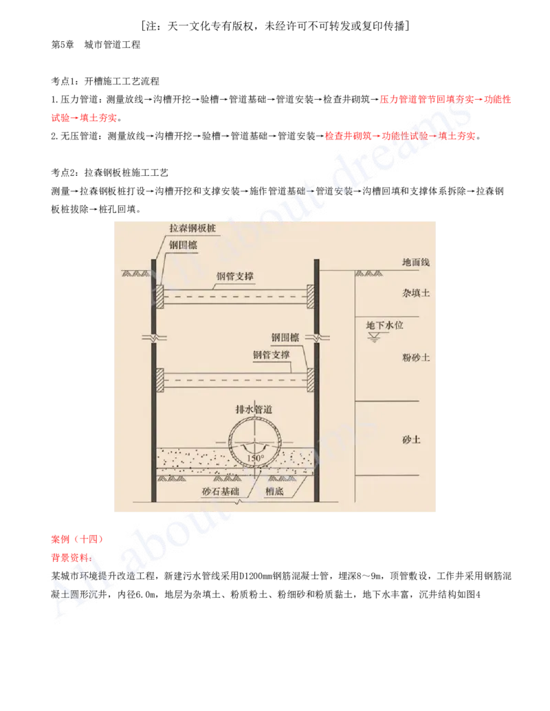 2025-12-第5章-城市管道工程（一）_2026年一级建造师_2026年一建市政_2025年一建市政SVIP_04-冲刺串讲✿考点强化✿小灶集训_18-市政《案例专项班》潘旭KL_讲义