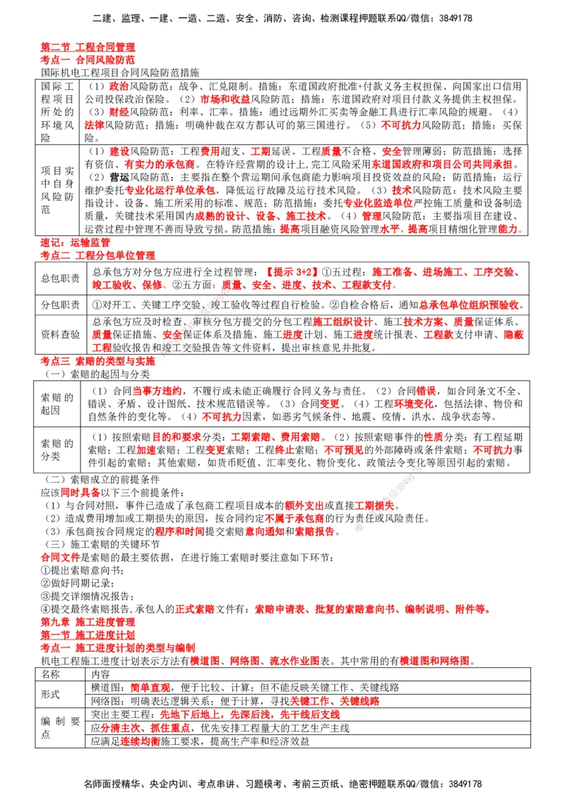 一建机电-集训白皮书_2026年一级建造师_2026年一建机电_2025年一建机电SVIP_01-精华文档✿电子教材✿历年真题_84-机电《集训白皮书》SMR