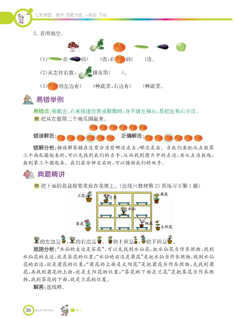 《七彩课堂》数学1年级下册（XS）_一年级上下册资料_小学一年级学习资料-25年更新版_1-04、小学一年级数学下册_1-4-2、练习题、作业、试题、试卷_西师版_电子册