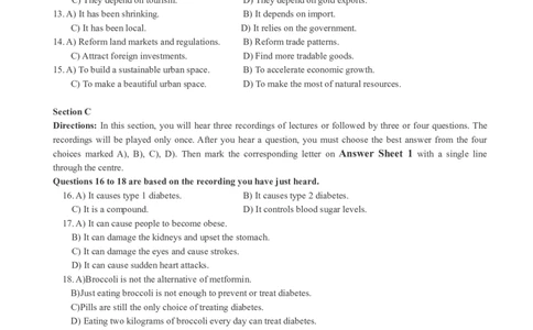 版本一六级模拟卷（1）_大学英语四级+六级_六级真题_六级密押试卷_新六级模拟卷全10套_版本一六级模拟卷5套_版本一六级模拟卷（1）