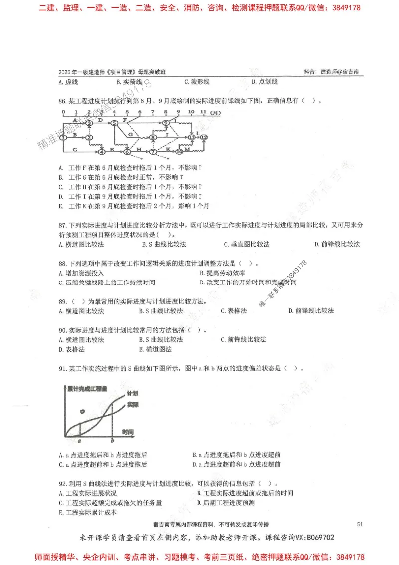 一建管理-宿吉南-母题题库完整_2026年一级建造师_2026年一建管理_2025年一建管理SVIP_01-精华文档✿电子教材✿历年真题_57-管理《核心母题题库》宿吉南推荐