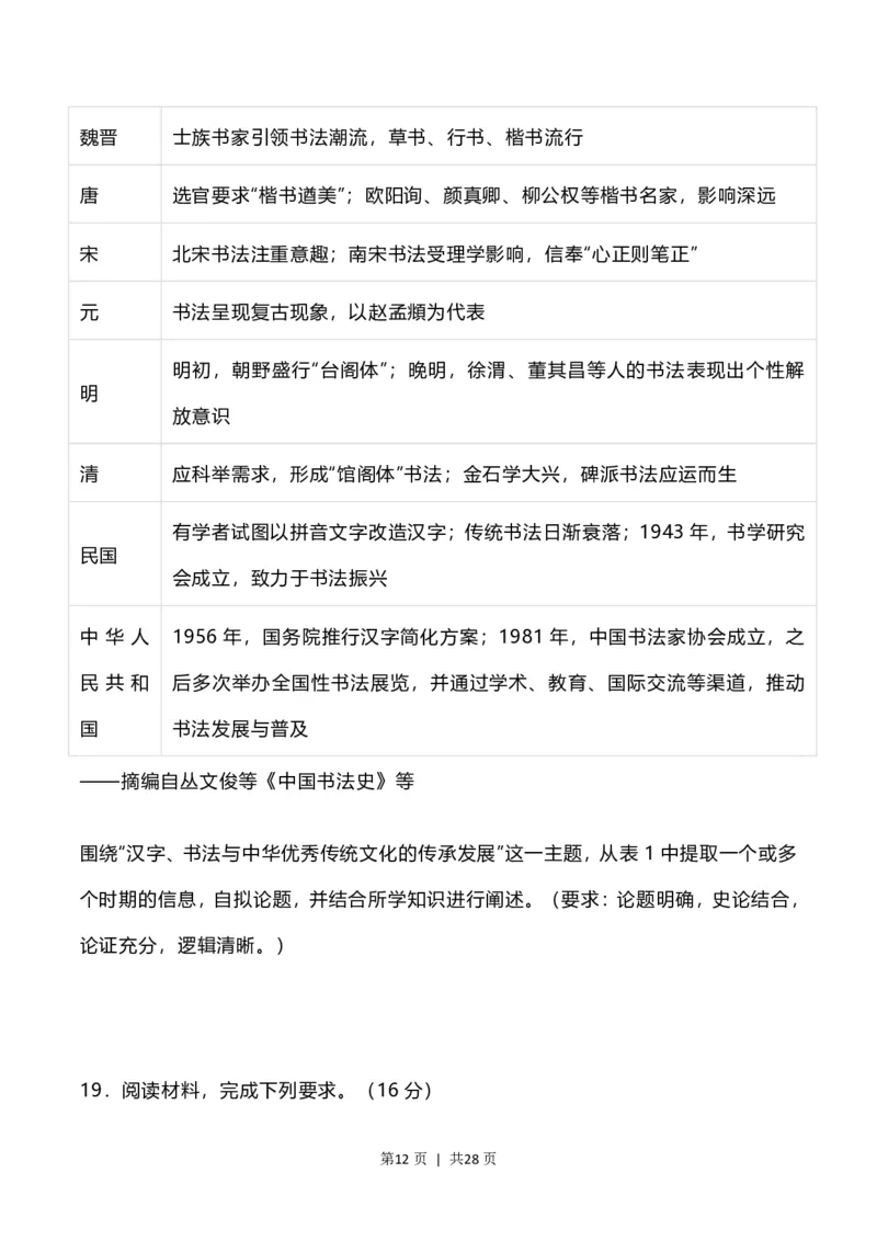 2023年高考历史试卷（河北）（解析卷）_历史历年高考真题_新&middot;PDF版2008-2025&middot;高考历史真题_历史（按年份分类）2008-2025_2023&middot;历史高考真题