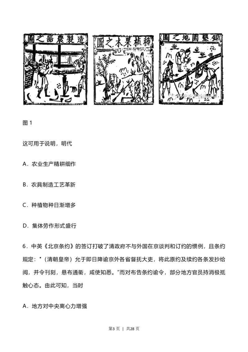 2023年高考历史试卷（河北）（解析卷）_历史历年高考真题_新&middot;PDF版2008-2025&middot;高考历史真题_历史（按年份分类）2008-2025_2023&middot;历史高考真题