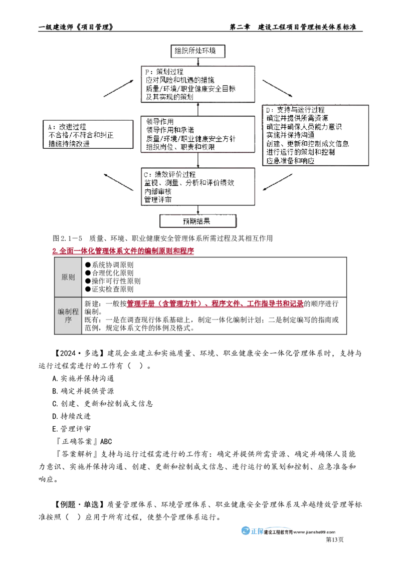 第二章　建设工程项目管理相关体系标准_2026年一级建造师_2026年一建管理_2025年一建管理SVIP_02-基础精讲✿高端面授✿深度强化_04-管理《基础精讲班》李娜JG_讲义