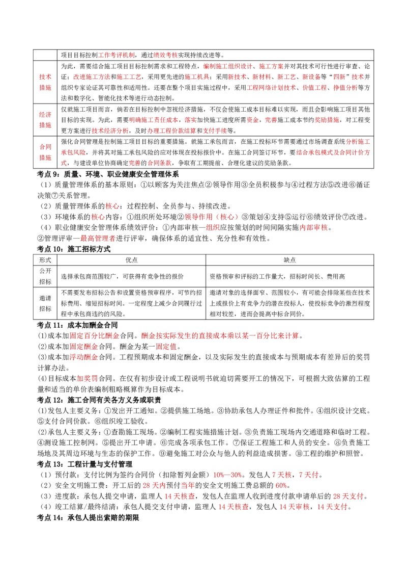 YL-管理-精粹8页纸_2026年一级建造师_2026年一建管理_2025年一建管理SVIP_05-考前密训✿央企特训✿机构普押_06-管理《精粹八页纸》YL