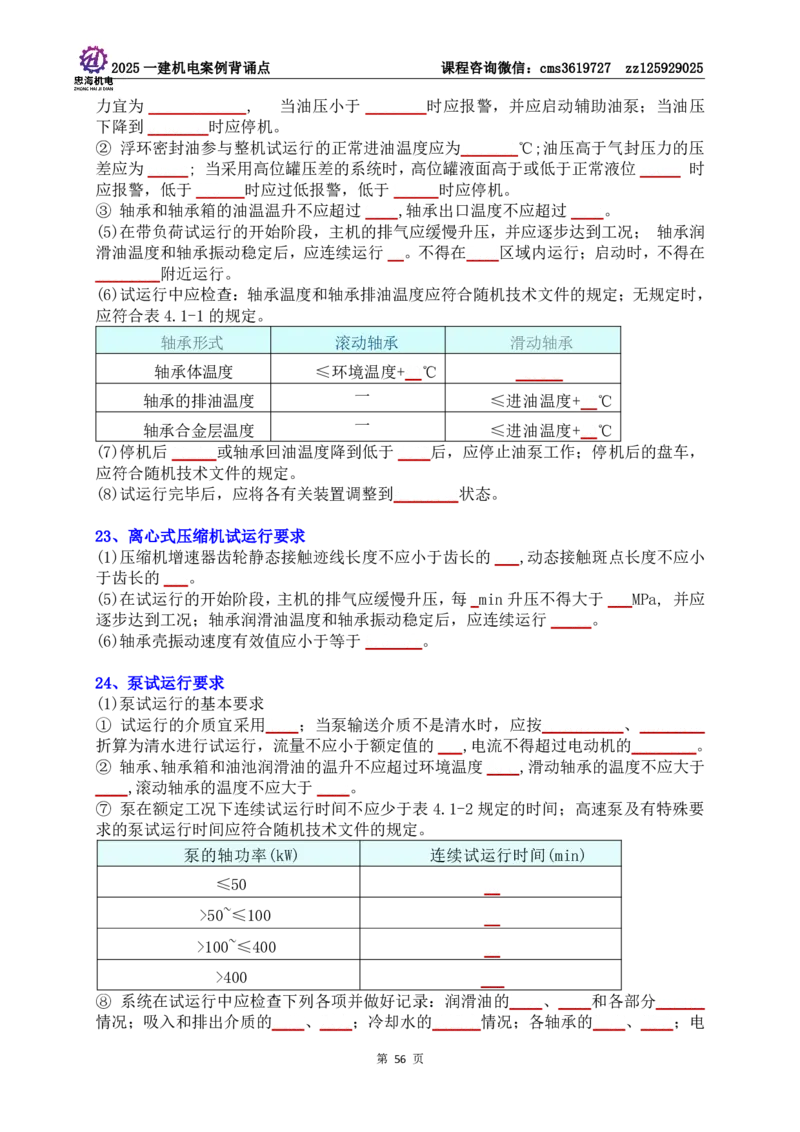 技术部分背诵点（默写本）第1至4章_2026年一级建造师_2026年一建机电_2025年一建机电SVIP_04-冲刺串讲✿考点强化✿小灶集训_32-机电《冲刺串讲班》刘忠海SMR