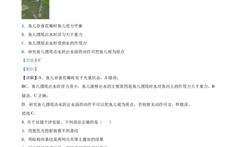 2022年高考物理试卷（浙江）6月（解析卷）_物理历年高考真题_新&middot;Word版2008-2025&middot;高考物理真题_物理（按年份分类）2008-2025_2022&middot;高考物理真题