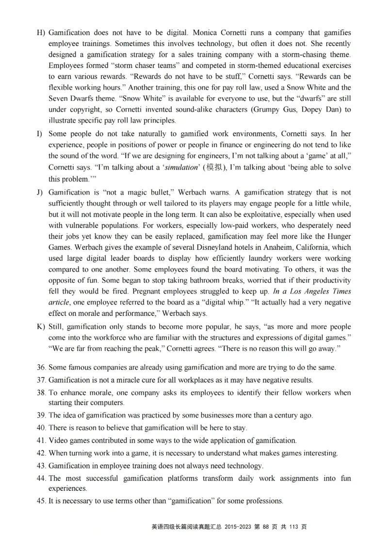 四级长篇阅读真题2015-2023.12_大学英语四级+六级_四级真题_专项_四级长篇阅读