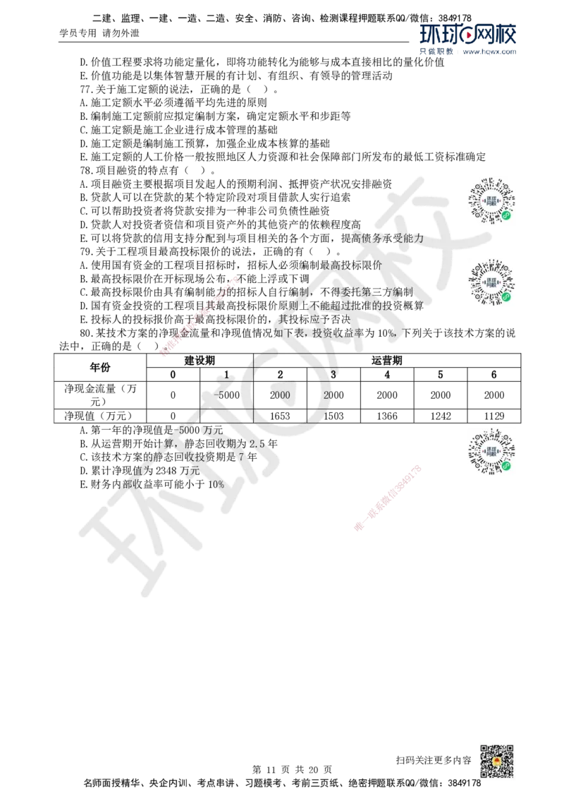 2022环球网校一级建造师《建设工程经济》真题答案及解析_2026年一级建造师_2026年一建经济_2025年一建经济SVIP_01-精华文档✿电子教材✿历年真题_02-历年真题PDF_HQ-经济-历年真题-22-24