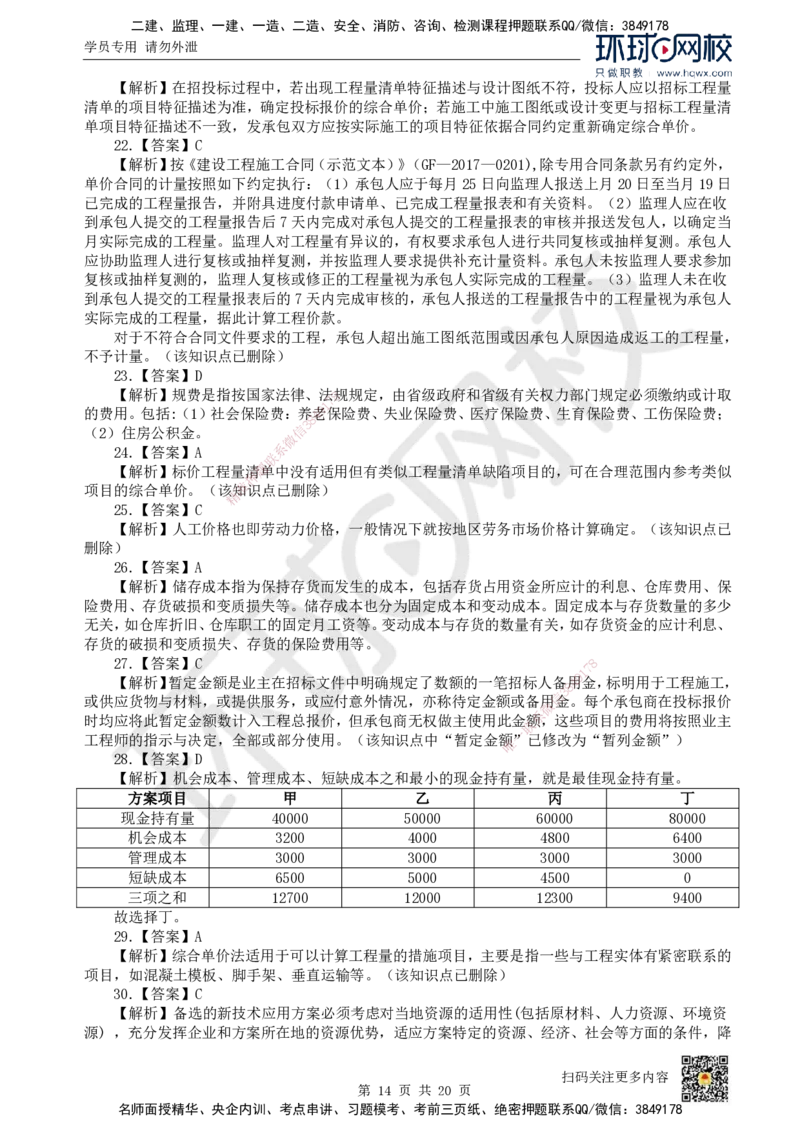 2022环球网校一级建造师《建设工程经济》真题答案及解析_2026年一级建造师_2026年一建经济_2025年一建经济SVIP_01-精华文档✿电子教材✿历年真题_02-历年真题PDF_HQ-经济-历年真题-22-24