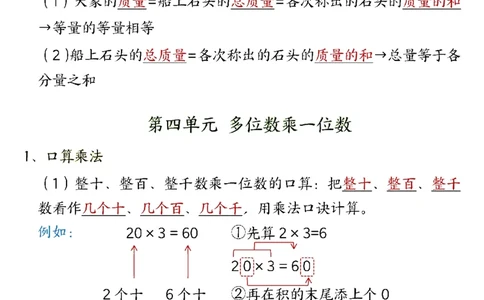 （25新版）三年级上册数学人教知识点_🍎⭐️期中知识汇总人教25年上册