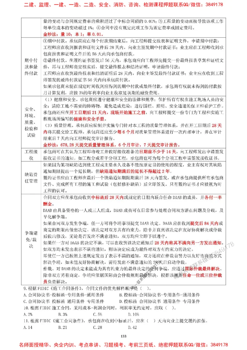 一建管理-集训白皮书_1_2026年一级建造师_2026年一建管理_2025年一建管理SVIP_05-考前密训✿央企特训✿机构普押_52-管理《集训白皮书》SMR推荐