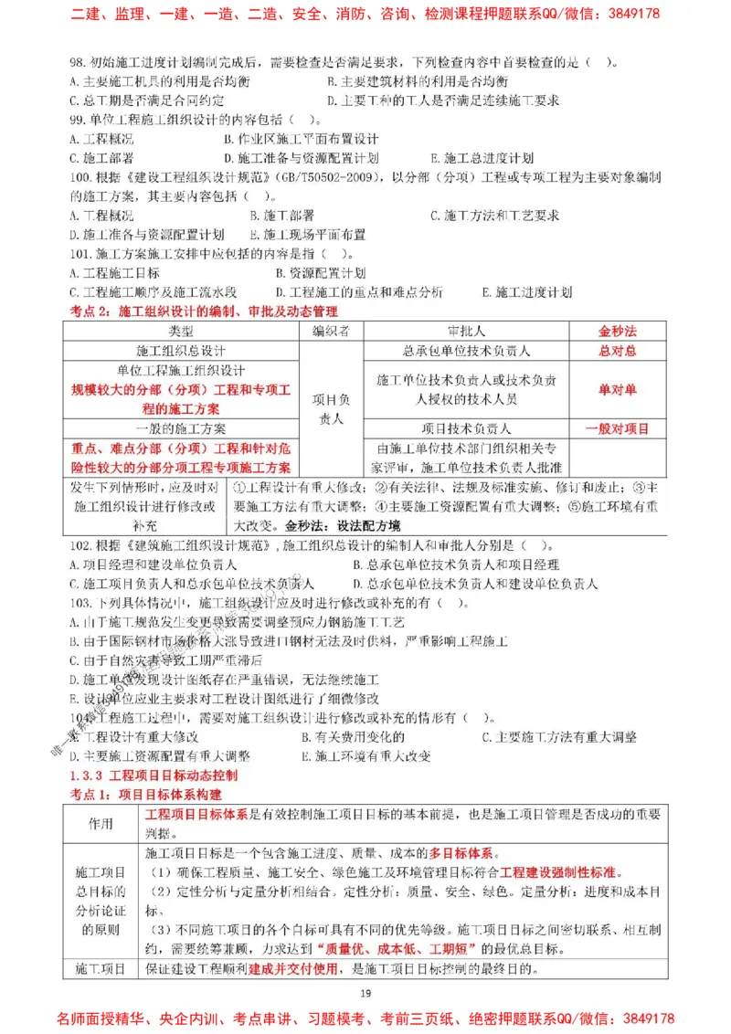 一建管理-集训白皮书_1_2026年一级建造师_2026年一建管理_2025年一建管理SVIP_05-考前密训✿央企特训✿机构普押_52-管理《集训白皮书》SMR推荐