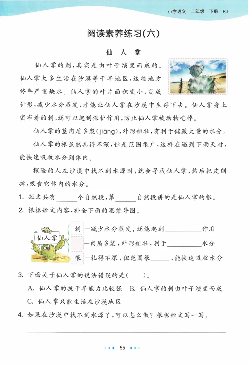 《53天天练》23春语文2年级下册（RJ）_二年级上下册资料_小学二年级学习资料-25年更新版_2-02、小学二年级语文下册_2-2-2、练习题、作业、试题、试卷_电子册类