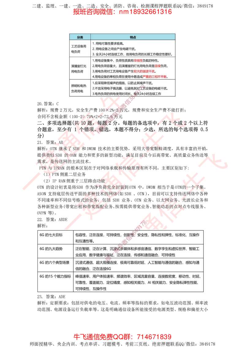2024年一建通信真题答案解析_2026年一级建造师_2026年一建通信_2025年一建通信SVIP_02-基础精讲✿高端面授✿深度强化_11-通信《直播精讲班》牛飞SMR推荐