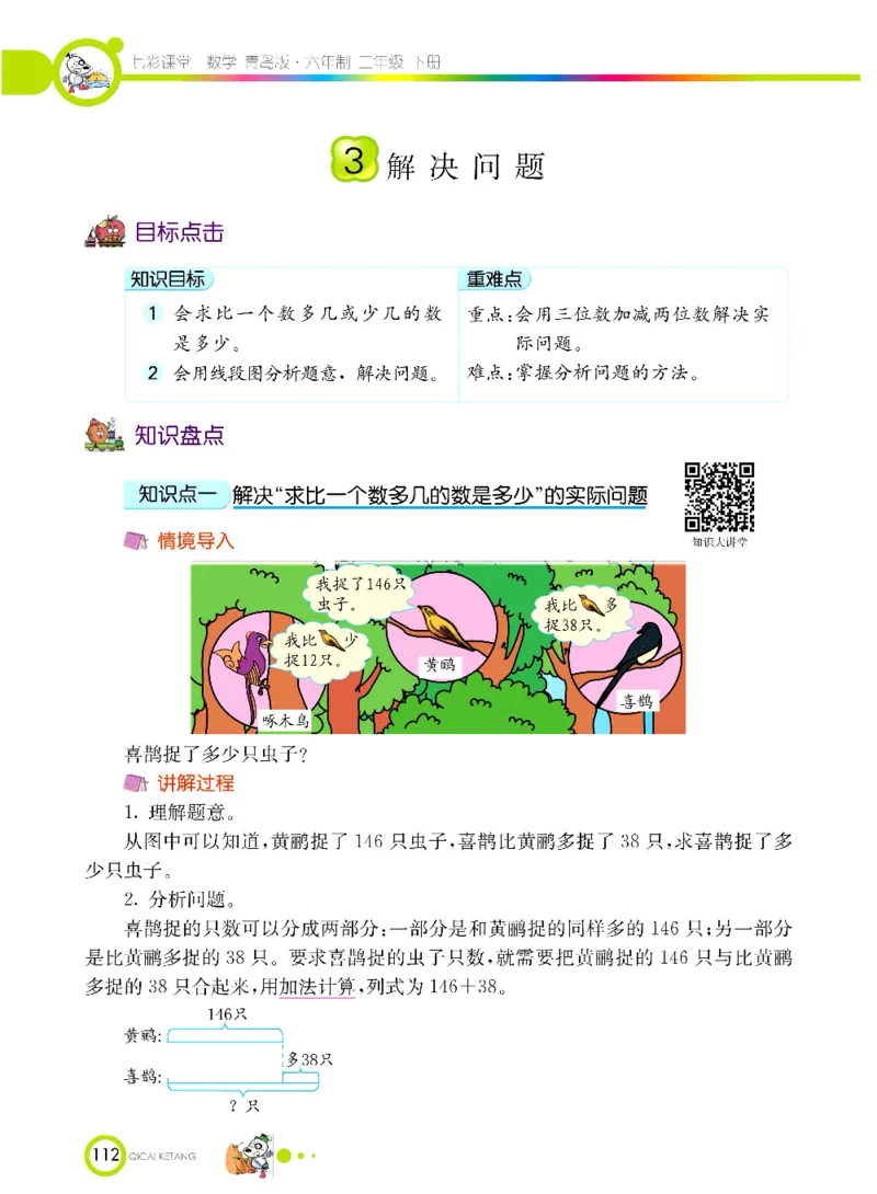 《七彩课堂》数学2年级下册（63QD）_二年级上下册资料_小学二年级学习资料-25年更新版_2-04、小学二年级数学下册_2-4-2、练习题、作业、试题、试卷_青岛版63_电子册类