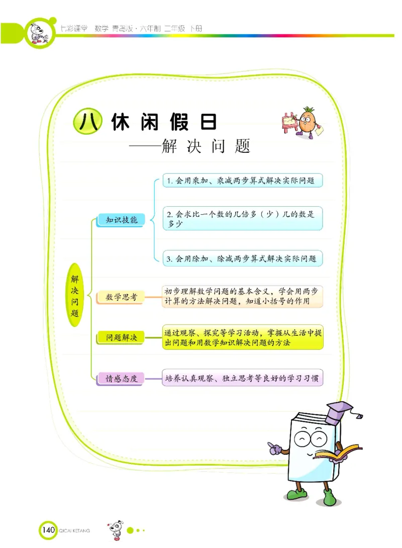 《七彩课堂》数学2年级下册（63QD）_二年级上下册资料_小学二年级学习资料-25年更新版_2-04、小学二年级数学下册_2-4-2、练习题、作业、试题、试卷_青岛版63_电子册类