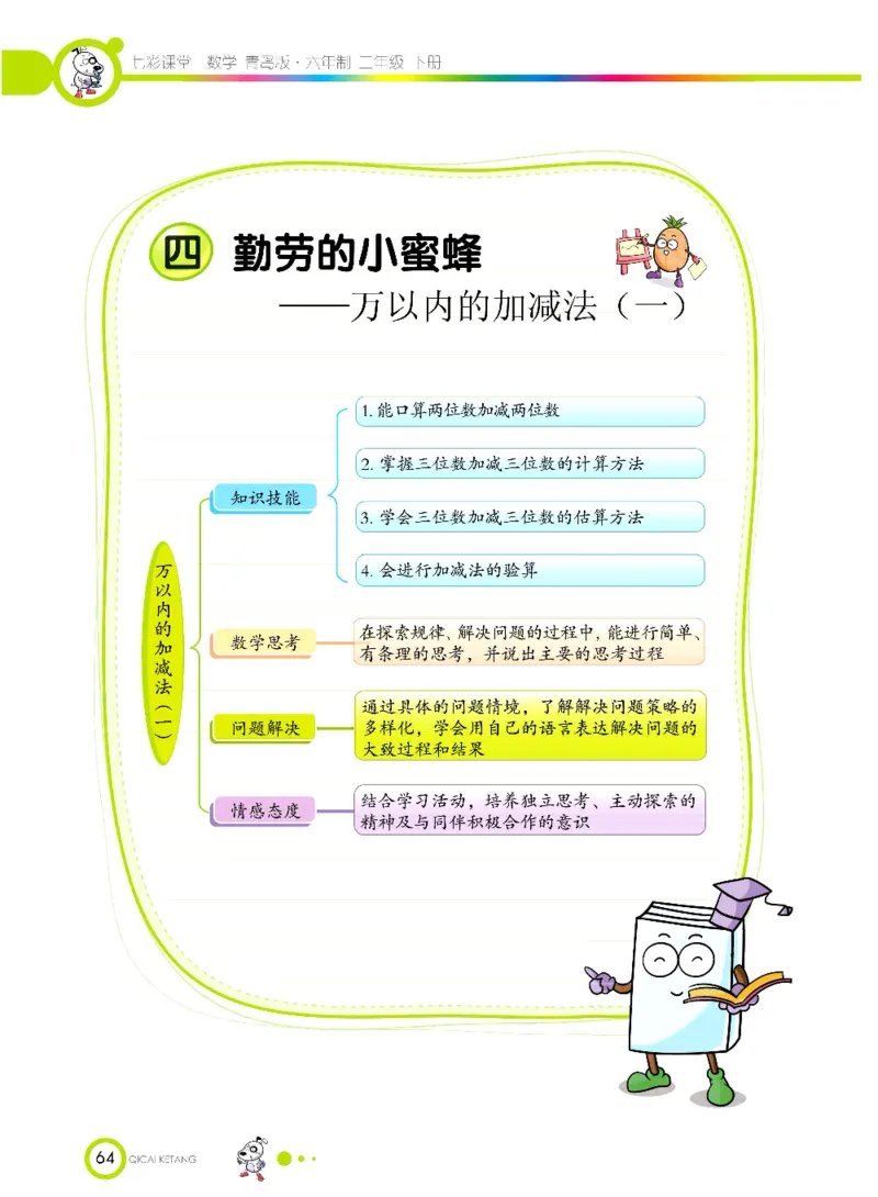 《七彩课堂》数学2年级下册（63QD）_二年级上下册资料_小学二年级学习资料-25年更新版_2-04、小学二年级数学下册_2-4-2、练习题、作业、试题、试卷_青岛版63_电子册类