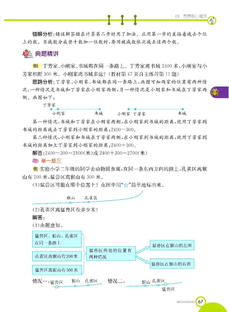 《七彩课堂》数学2年级下册（63QD）_二年级上下册资料_小学二年级学习资料-25年更新版_2-04、小学二年级数学下册_2-4-2、练习题、作业、试题、试卷_青岛版63_电子册类