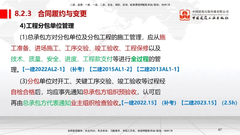 A28节：第8章工程招标投标与合同管理、第9章施工进度管理（02.26）_2026年一级建造师_2026年一建机电_2025年一建机电SVIP_02-基础精讲✿高端面授✿深度强化_讲义