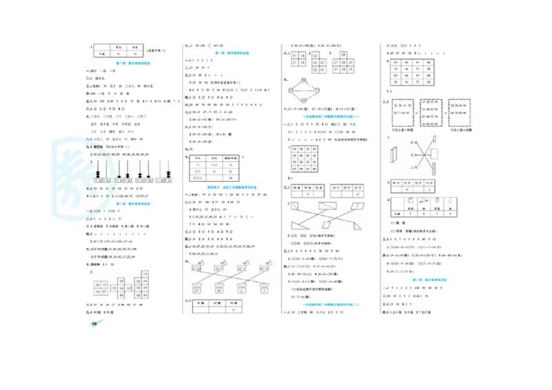 《做对题核心素养卷》数学1年级下册（RJ）_一年级上下册资料_小学一年级学习资料-25年更新版_1-04、小学一年级数学下册_1-4-2、练习题、作业、试题、试卷_人教版_电子册