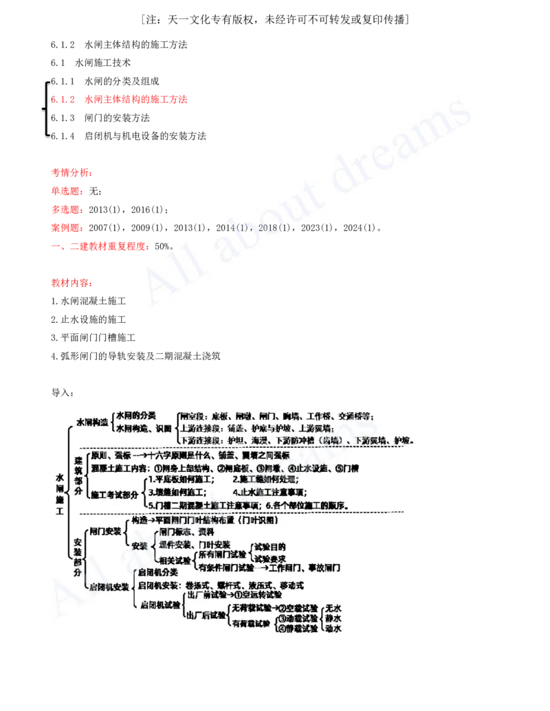 2025-44-第1篇-第6章-6.1-水闸施工技术（二）_2026年一级建造师_2026年一建水利_2025年一建水利SVIP_02-基础精讲✿高端面授✿深度强化_12-水利《天一精讲班》李想KL_讲义