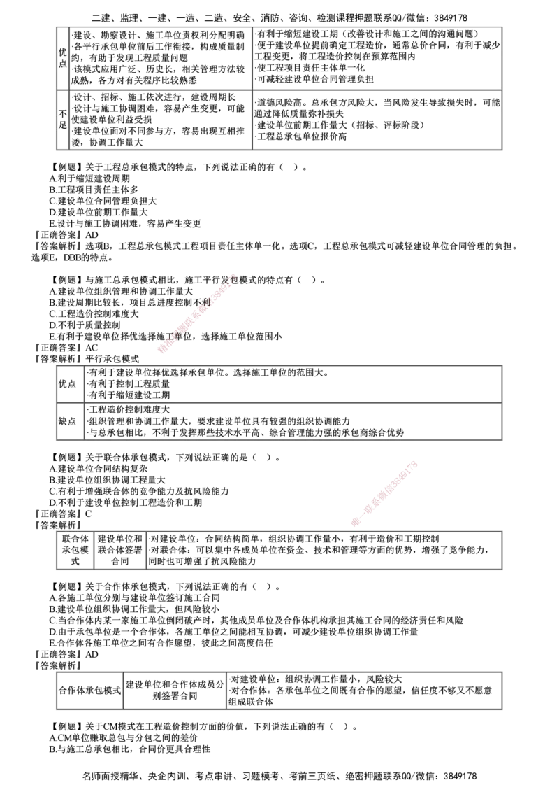 第01讲　建设工程项目组织、规划与控制（一）_2026年一级建造师_2026年一建管理_2025年一建管理SVIP_03-习题精析✿实战特训✿模考通关_17-管理《习题解析班》李娜JG