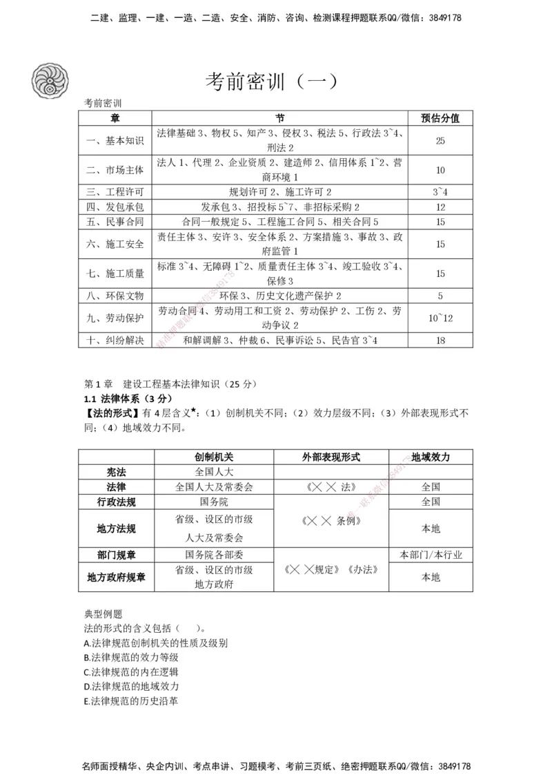 CSW-法规-考前密训-陈印-完_2026年一建法规_2025年一建法规SVIP_04-冲刺串讲✿考点强化✿小灶集训_58-法规《冲刺密训班》陈印HX_讲义