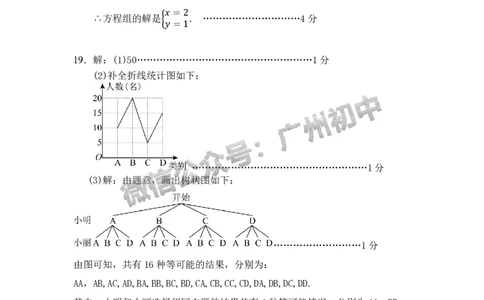 2025增城区中考一模数学试题（参考答案）_广州九上月考+期中+期末+一模二模+中考真题_广州2025年中考一模_2025年11区中考一模_增城区
