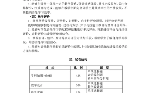 《音乐学科知识与教学能力》（高级中学）_中小学教师资格考试资料