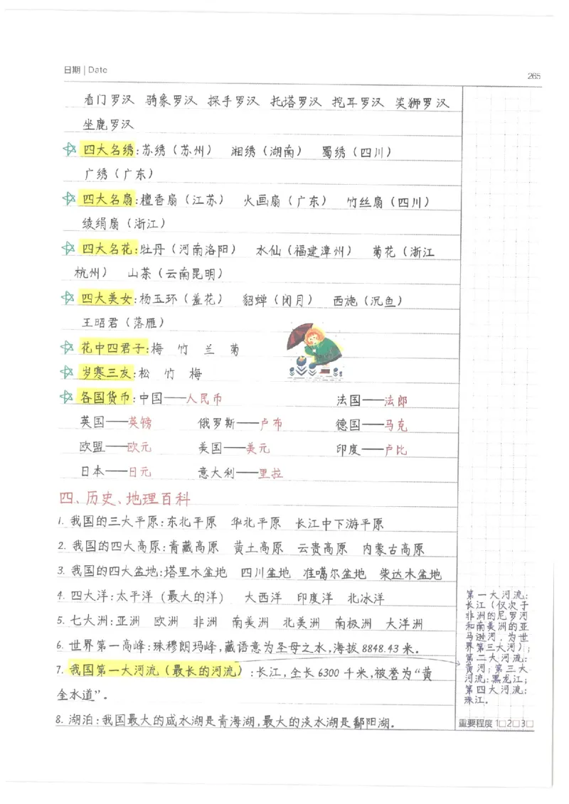 语文小学学霸笔记_上册_小学语数英&mdash;学霸笔记